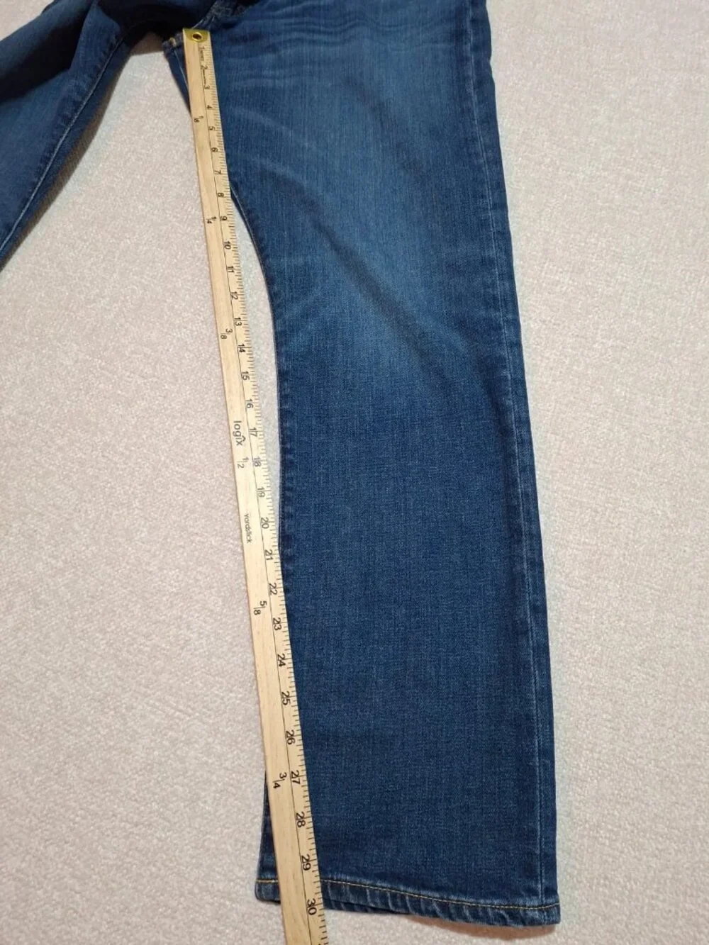 Polo Ralph Lauren Varick Slim Straight Jeans Men 34x30 Stretch Blue Denim